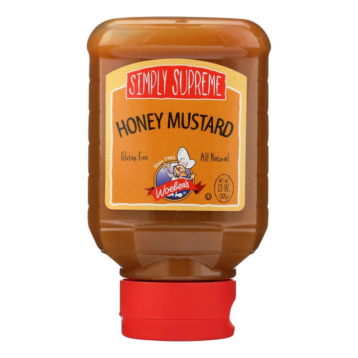 Woeber's Simply Supreme Honey Mustard - 13 oz. - Case of 6