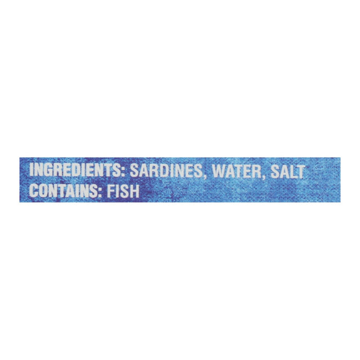 Crown Prince 4.37 Oz. Skinless and Boneless Sardines in Water (Pack of 12)