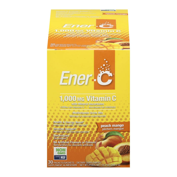 Ener-C 1000mg Peach Mango Effervescent Drink Mix - 30 Packets