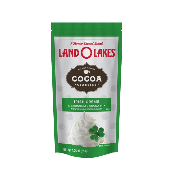 Land O Lakes Irish Crème and Chocolate Cocoa Classic Mix - 1.25 Oz - Pack of 12
