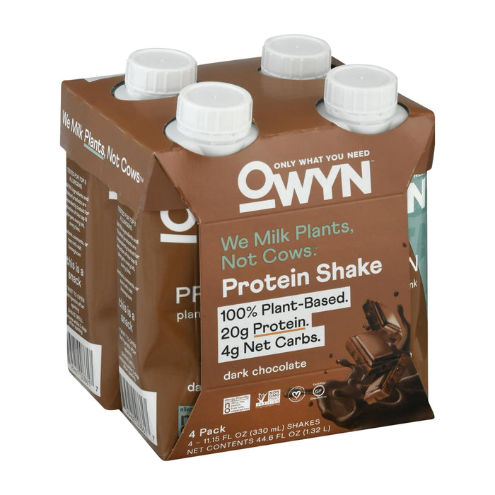 Only What You Need Protein Shake - Plant Based Dark Chocolate - 11.14oz - Case of 12