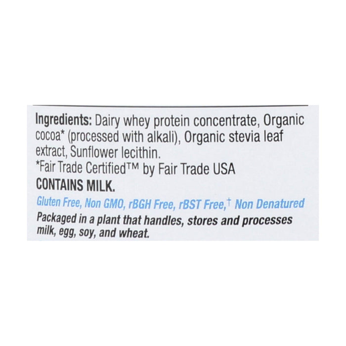 Tera's Whey Protein - 24 Oz. RBGH-Free, Fair Trade Dark Chocolate