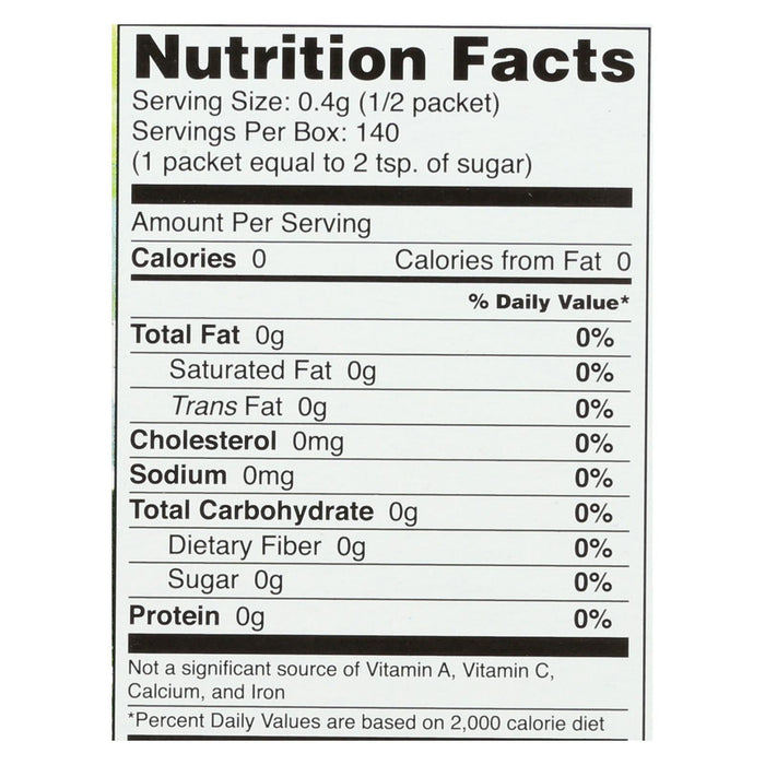 Sweet Leaf Organic Stevia Sweetener, 70 Pack