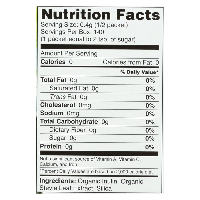 Sweet Leaf Organic Stevia Sweetener, 70 Pack