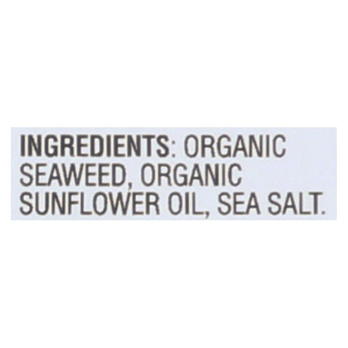 Gimme Organic Seaweed Chips: Sea Salt - Case of 12 - 0.35 Oz. Bags