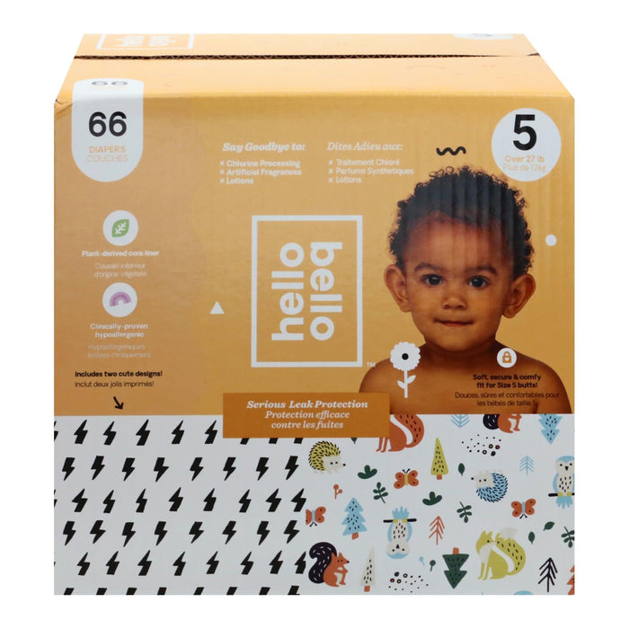 Hello Bello Animal Diaper Belt, Size 5, Over 27 lbs, 66-Count