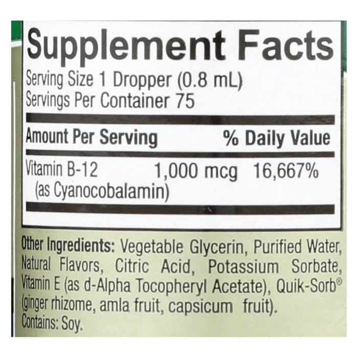 Nature's Answer Liquid Vitamin B-12 - Essential Energy Booster - 2 Fl Oz