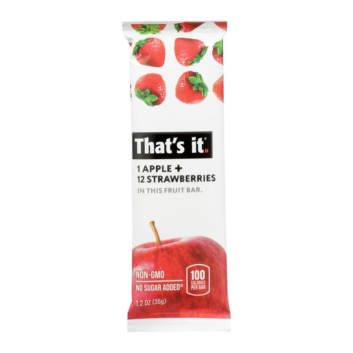 That's It Apple and Strawberry Fruit Bars - 12-Pack, 1.2 Oz Each