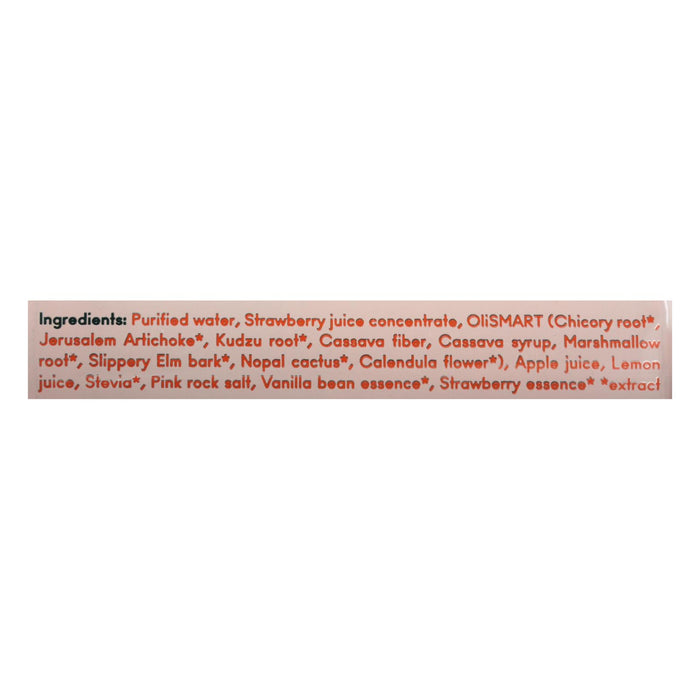 Olipop Sparkling Strawberry Vanilla Tonic (12 Fl Oz, 12-Pack)