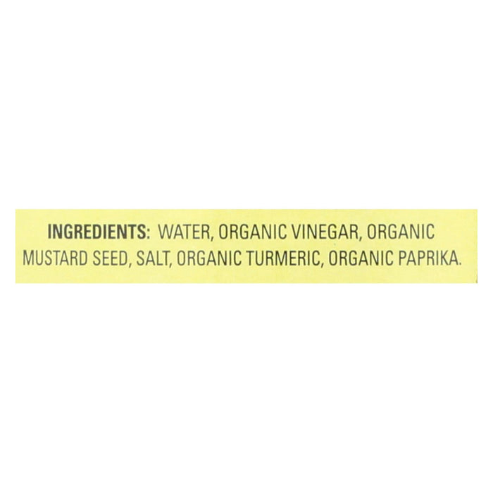 Organic Ville Yellow Mustard 12 Oz. Pack of 12