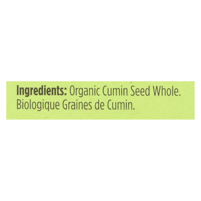 Spicely Organics Organic Whole Cumin Seed (6 x 0.5 Oz.)