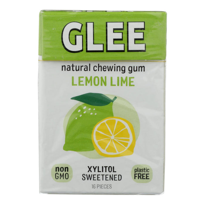 Glee Gum Chewing Gum - Lemon Lime Sugar Free - 12 Pack - (16 Ct.)