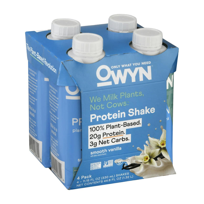 Only What You Need Plant-Based Smooth Vanilla Protein Shake - 3 (11.14 oz.) Case