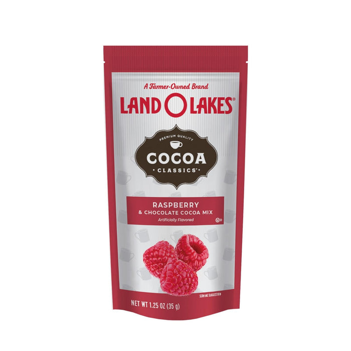 Land O Lakes Cocoa Classix Mix, Raspberry Chocolate, 1.25 Oz, Pack of 12