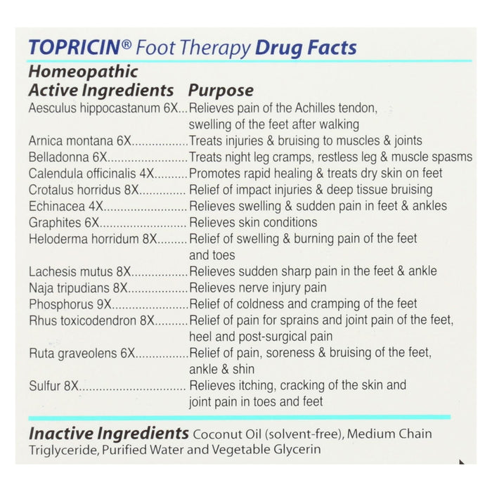 Topricin Foot Therapy 4 Ounce