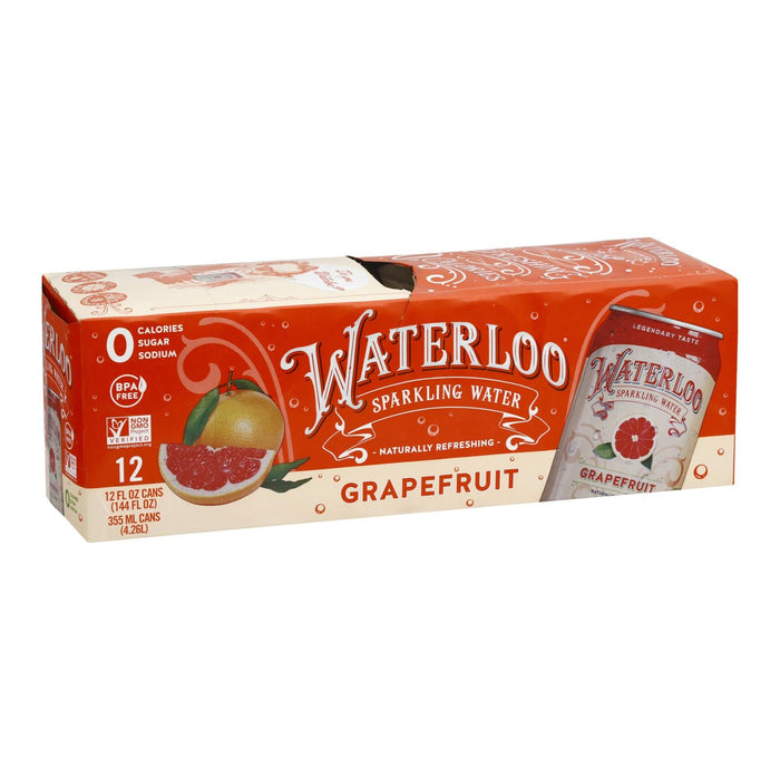 Waterloo's Grapefruit Sparkling Water  - Case Of 2 - 12/12 Fz