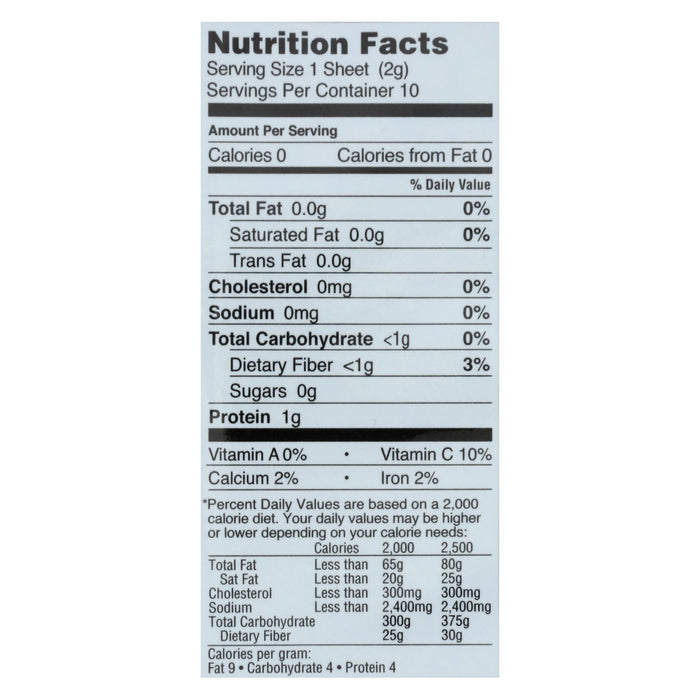 Gimmie Organic Roasted Seaweed Sushi Nori Wraps - Pack of 12