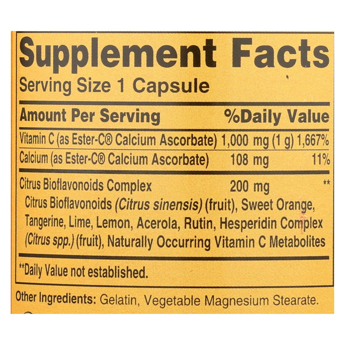 Ester-C® with Citrus Bioflavonoids - 1000 mg - 90 Capsules