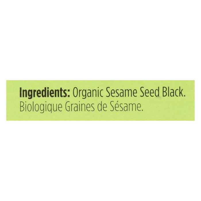 Spicely Organics Organic Black Sesame Seed, 6 x 0.45 Oz.
