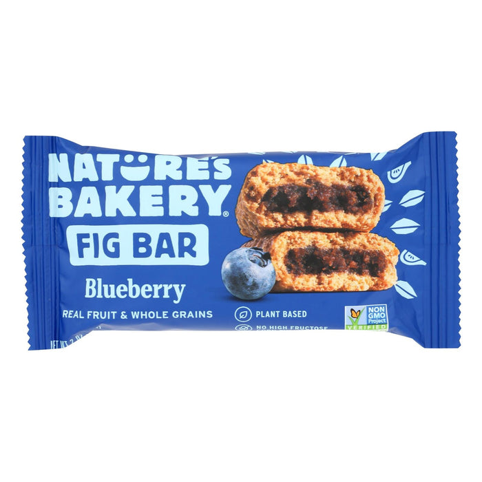 Nature's Bakery Blueberry Stone Ground Whole Wheat Fig Bars - 2 Ounce Pack of 12