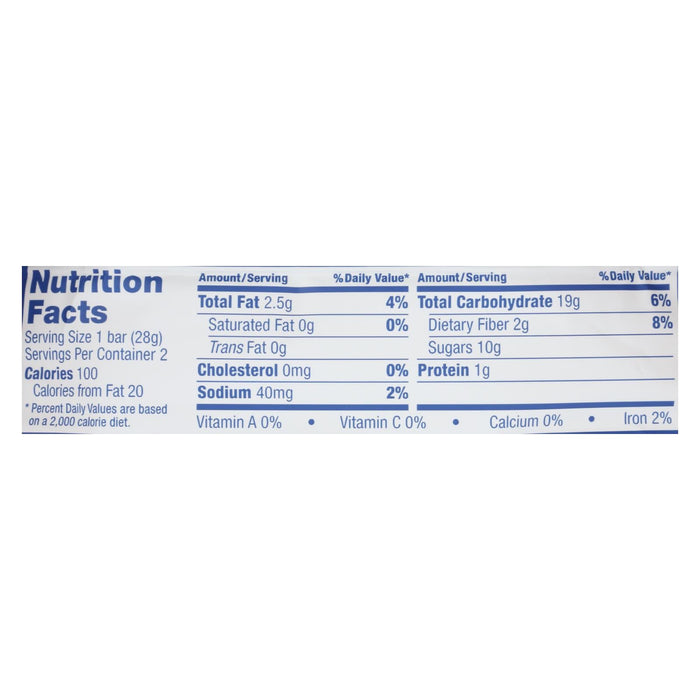 Nature's Bakery Blueberry Stone Ground Whole Wheat Fig Bars - 2 Ounce Pack of 12