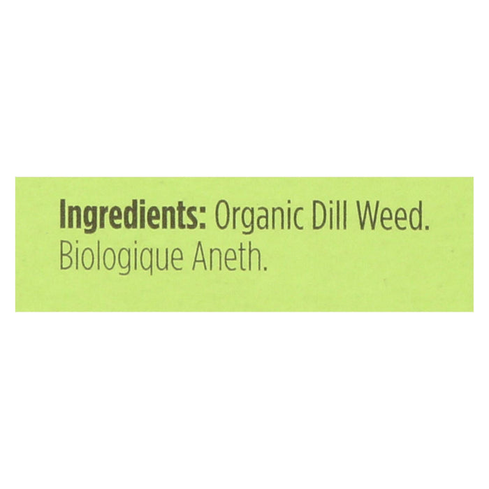 Spicely Organics Organic Dill Weed Seasoning, 6-pack, 0.1 Oz. Each