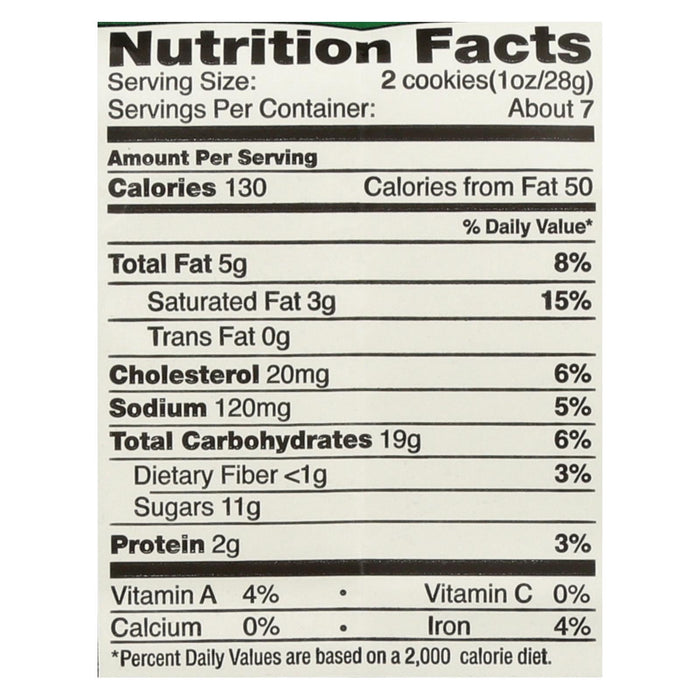 Tate's Bake Shop Oatmeal Raisin Cookies, 7 Oz, Pack of 12