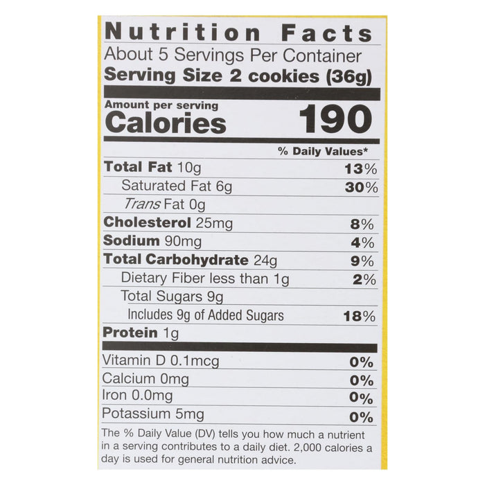 Pamela's Products Gluten-Free Lemon Shortbread Cookies (Pack of 6 - 6.25 Oz.)