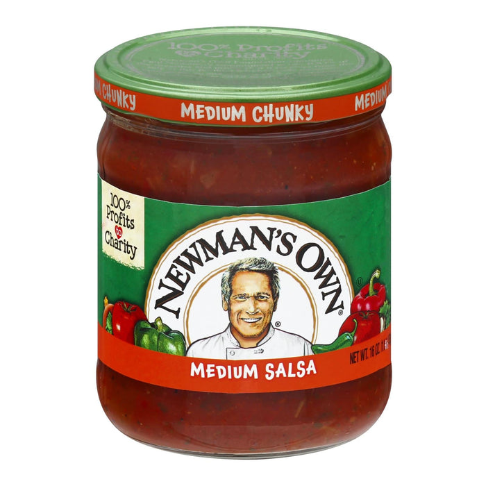 Newman's Own Medium Chunky Salsa - Case of 8 - 16 fl oz