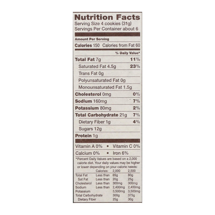 Back To Nature Mint Fudge Cookies, 6.4 Oz. (Pack of 6)