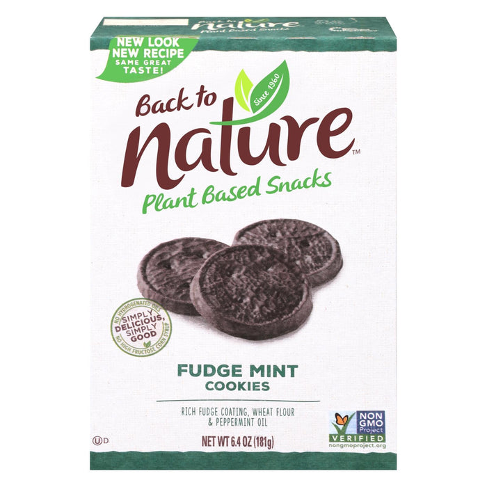 Back To Nature Mint Fudge Cookies, 6.4 Oz. (Pack of 6)