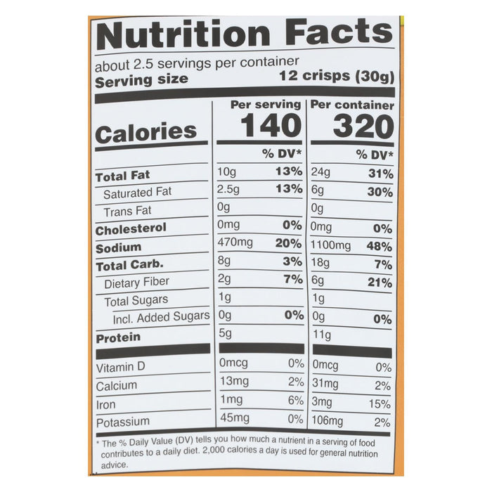 Hippie Snacks Avocado Crisps Sea Salt - 2.5 Oz. (Pack of 8)