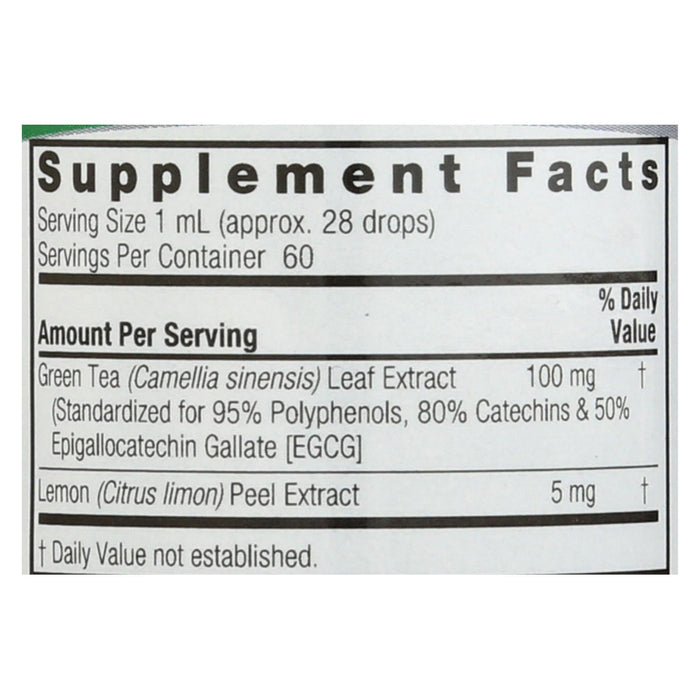 Nature's Answer Super Green Tea Extract, Alcohol and Sugar-Free, 2 Fl Oz