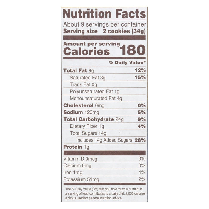 Back To Nature Double Classic Creme Cookies - Case of 6 - 10.7 oz Pack