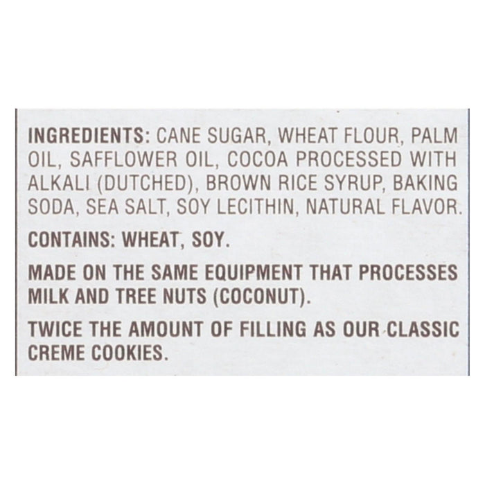 Back To Nature Double Classic Creme Cookies - Case of 6 - 10.7 oz Pack