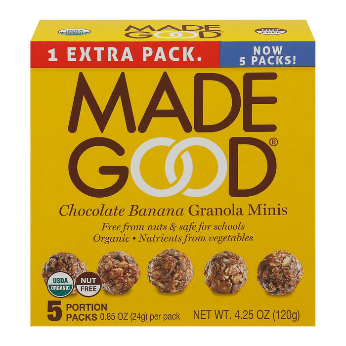 Made Good Mini Chocolate Granola Bars - Case of 6 - 0.85 oz Each