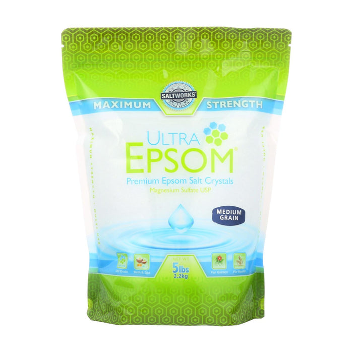 Ultra Epsom Salt (Pack of 5 Lbs - Medium Grain)