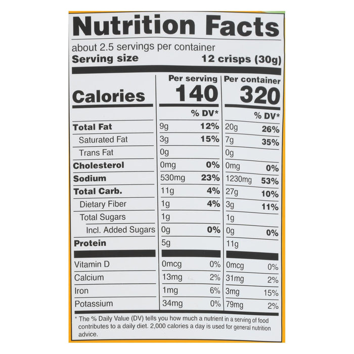 Hippie Snacks Original Cauliflower Crisps (8 Pack - 2.5 Oz. Bags)