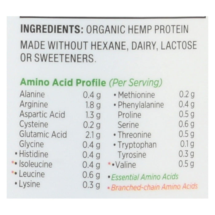 Nutiva Organic Hemp Protein Hi-Fiber, 16 Oz.