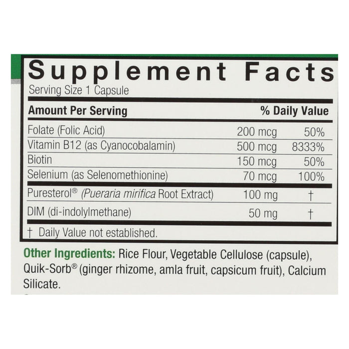 Nature's Answer Pueraria Mirifica Hormonal Support for Women - 60 Vegetarian Capsules