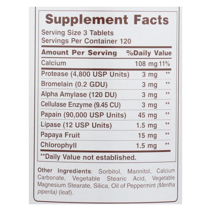 American Health Super Papaya Enzyme Plus Chewable Tablets (360 ct.)