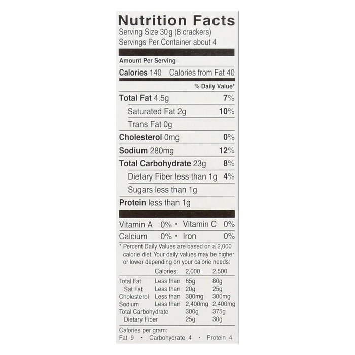 Glutino Original Gluten-Free Crackers (Pack of 6 - 4.4 Oz.)