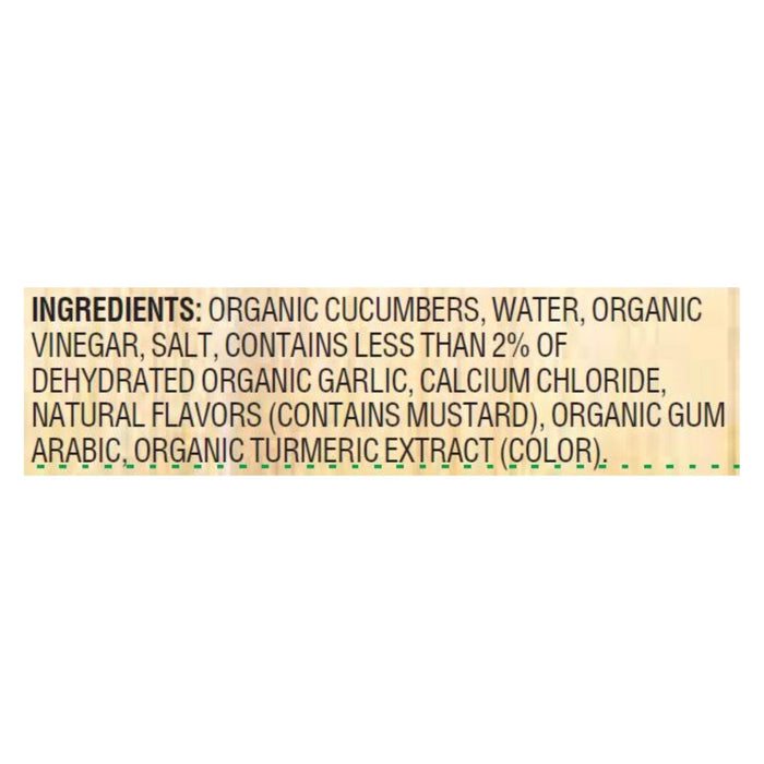 Woodstock Organic Kosher Baby Dill Pickles (Pack of 6 - 24 oz.)