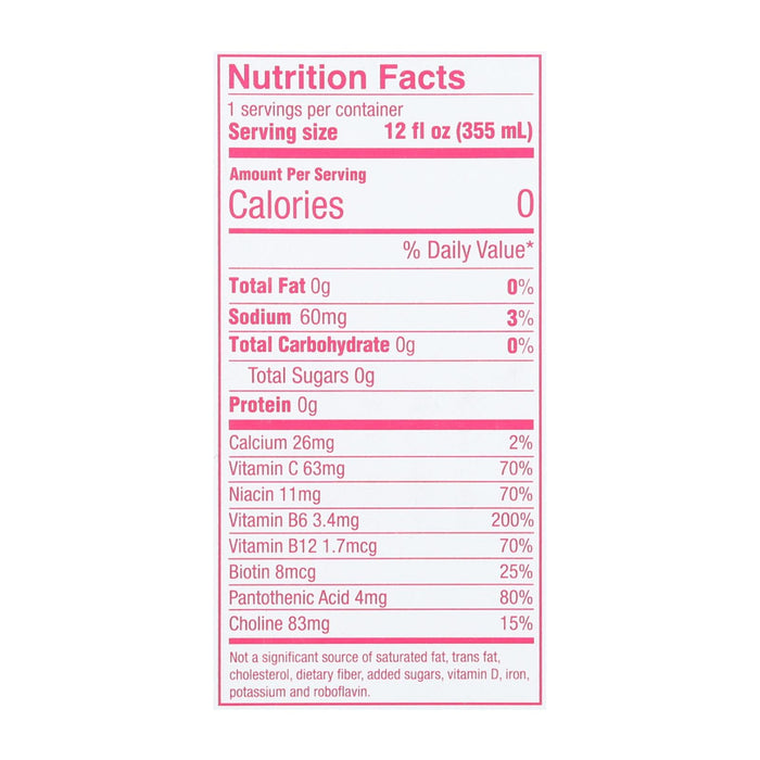 Aspire Healthy Energy Sparkling Raspberry Acai - 6 Pack - 4X12 oz Bottles (24 in total)