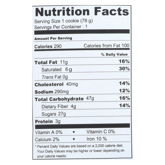 Wow Baking Oatmeal Cookies - Case of 12 - 2.75 oz. each