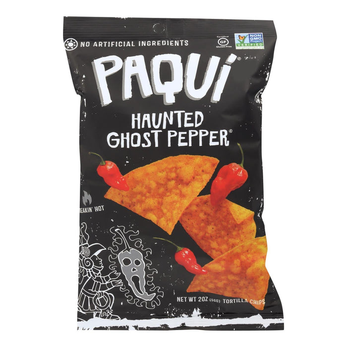 Paqui Haunted Ghost Pepper Tortilla Chips (Pack of 6 - 2 oz.)