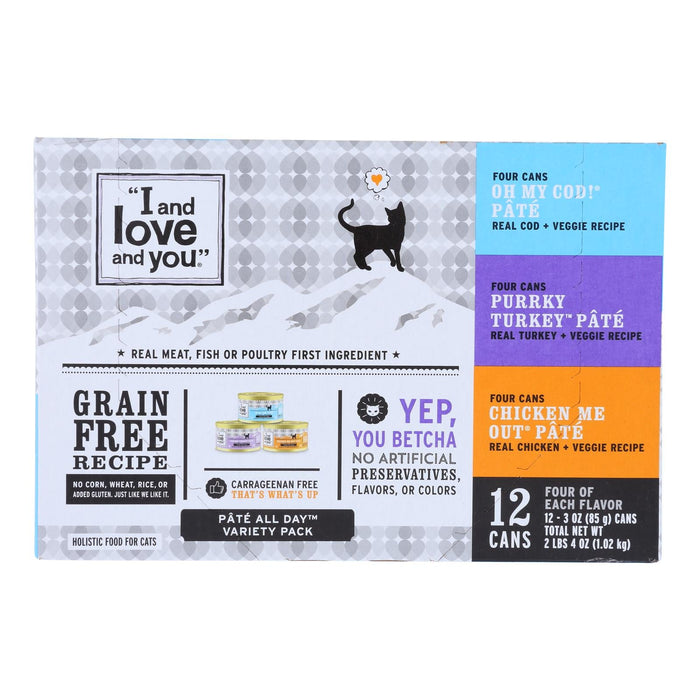 I And Love And You Holistic Cat Food - Case of 4 - 12/3 Ounce Packs