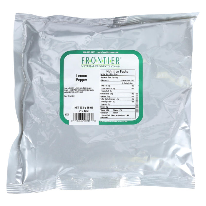 Frontier Herb Lemon Pepper Seasoning Blend - 1 Lb.