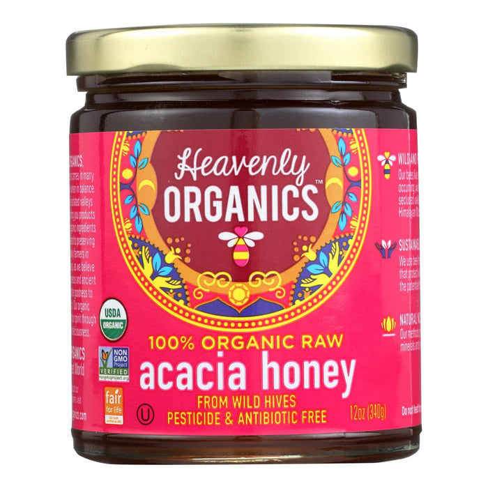 Heavenly Organics Organic Acacia Honey (6 Pack - 12 Oz. Each)