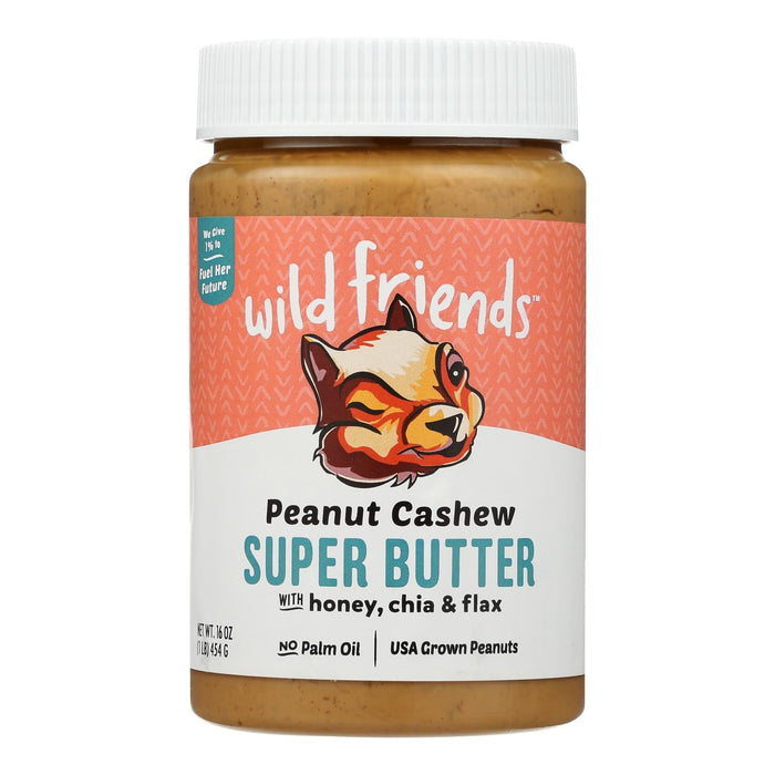 Jars  Wild Friends Peanut Cashew Super Butter (Pack of 6) 16 Oz Jars